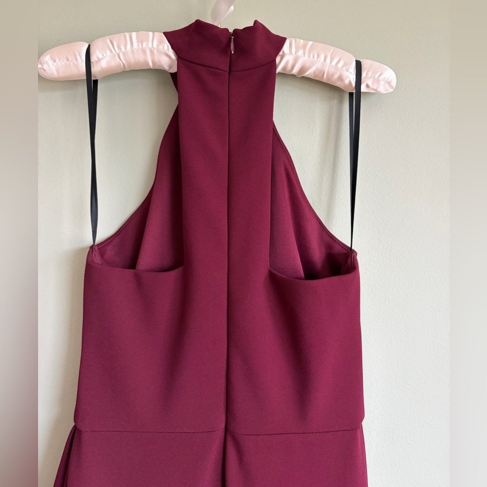 ✨$40✨Betsy & Adam Cascading Ruffle
Maxi Gown | Burgundy | Sz 2 - Picture 7 of 9